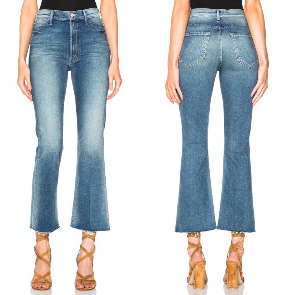 • MOTHER • Hustler Ankle Fray Jeans Smoke Em